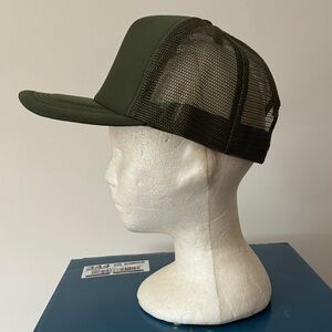 ✅ VINTAGE Foam Filled Snapback Mesh Trucker Hat Baseball Cap Deadstock -Green